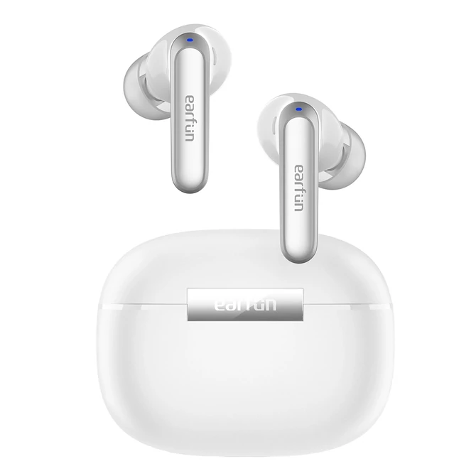 Kép 1/2 - EarFun Air 2 teljesen vezeték nélküli Hi-Res fülhallgató, 4 mikrofonnal, IPX7 - Fehér