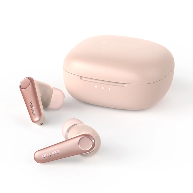 Kép 1/8 - EarFun Air Pro 3 teljesen vezeték nélküli fülhallgató zajszűréssel, 6 beépített mikrofonnal - Pink (TW500P)