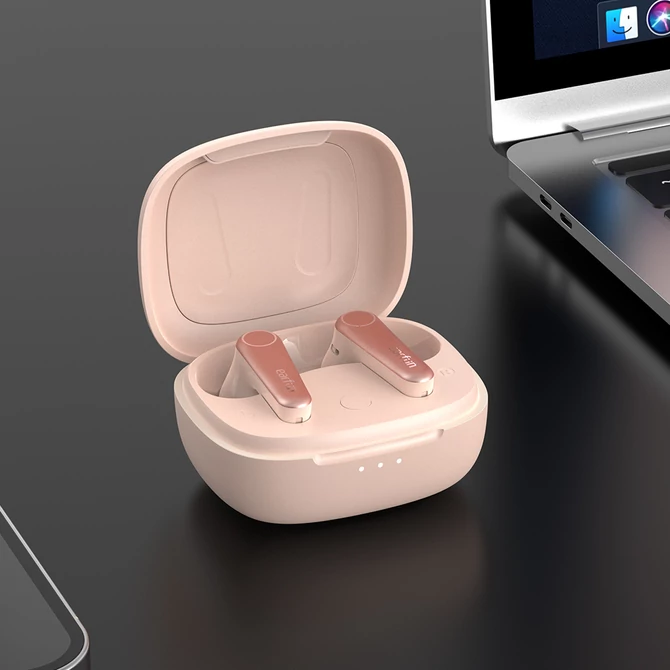 Kép 8/8 - EarFun Air Pro 3 teljesen vezeték nélküli fülhallgató zajszűréssel, 6 beépített mikrofonnal - Pink (TW500P)