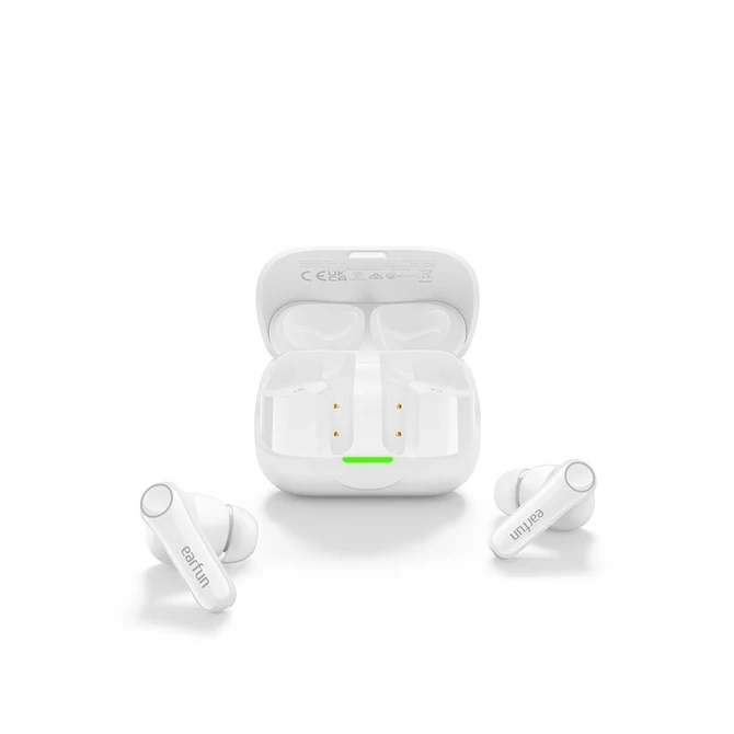 Kép 3/11 - EarFun Air Pro 4+ AI fordítós vezeték nélküli fülhallgató, adaptív zajszűréssel és dupla hangszórókkal, IP55, BT6.0 - Fehér (TW700W)