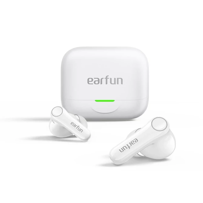 Kép 2/11 - EarFun Air Pro 4+ AI fordítós vezeték nélküli fülhallgató, adaptív zajszűréssel és dupla hangszórókkal, IP55, BT6.0 - Fehér (TW700W)