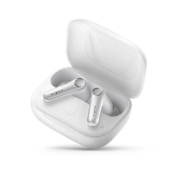 Kép 1/6 - EarFun Air Pro 4 teljesen vezeték nélküli fülhallgató zajszűréssel, 6 beépített mikrofonnal, 52 órás lejátszási idővel, LDAC, HI-RES (TW600B)