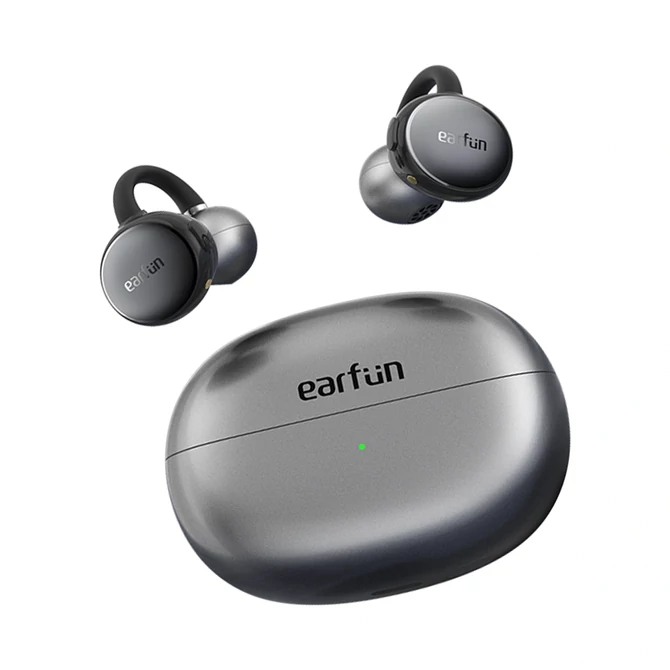 Kép 1/13 - EarFun Clip nyitott kialakítású, fülre csíptethető fülhallgató Hi-Res hangzással és 40 órás üzemidővel (CW100)