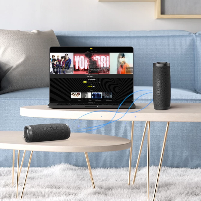 Kép 14/18 - EarFun UBOOM Slim vezeték nélküli bluetooth hangszóró, IPX7 vízálló, 20W (SP100)