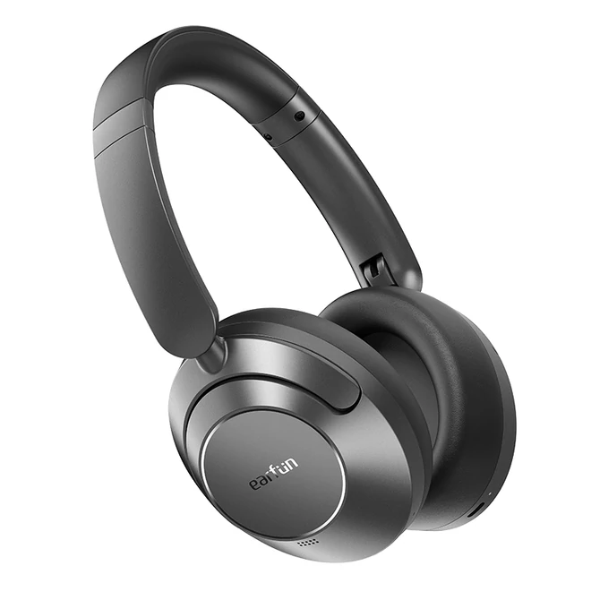 Kép 2/5 - Earfun Wave Pro vezeték nélküli zajszűrős fejhallgató 80 órás üzemidővel és 5 AI mikrofonnal  - Hi-Res Audio